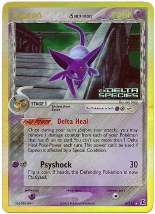 Espeon 4 — EX Delta Species Additionals (English Pokémon TCG card)