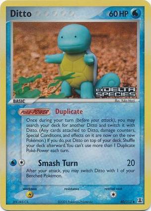 Ditto 40 — EX Delta Species Additionals (English Pokémon TCG card)