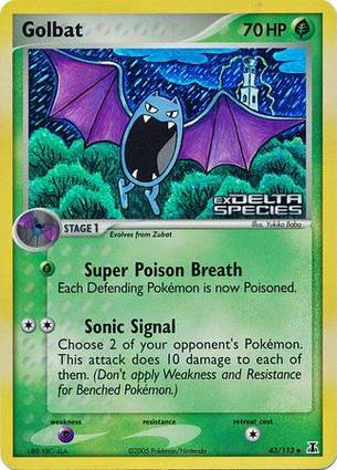 Golbat 43 — EX Delta Species Additionals (English Pokémon TCG card)
