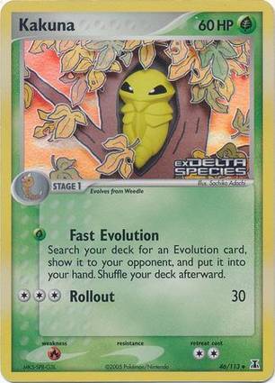 Kakuna 46 — EX Delta Species Additionals (English Pokémon TCG card)