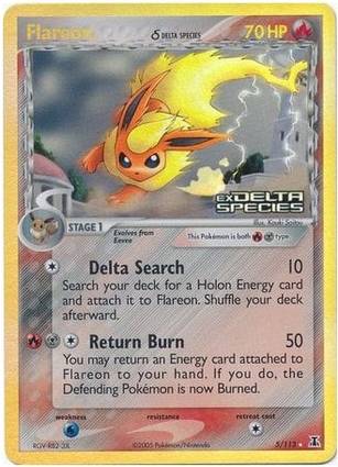 Flareon 5 — EX Delta Species Additionals (English Pokémon TCG card)