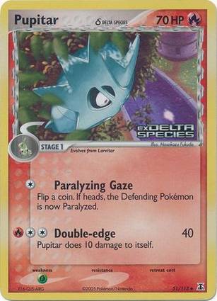 Pupitar 51 — EX Delta Species Additionals (English Pokémon TCG card)