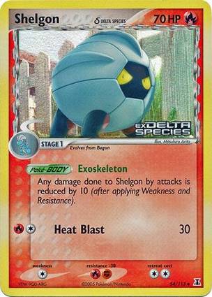 Shelgon 54 — EX Delta Species Additionals (English Pokémon TCG card)