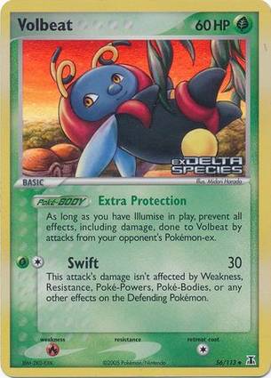 Volbeat 56 — EX Delta Species Additionals (English Pokémon TCG card)