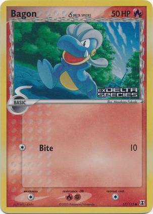 Bagon 57 — EX Delta Species Additionals (English Pokémon TCG card)