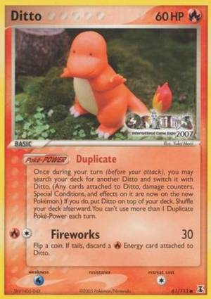 Ditto Charmander 61 — EX Delta Species Additionals (English Pokémon TCG card)