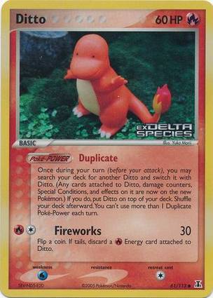 Ditto Charmander 61 — EX Delta Species Additionals (English Pokémon TCG card)