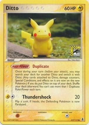 Ditto Pikachu 63 — EX Delta Species Additionals (English Pokémon TCG card)