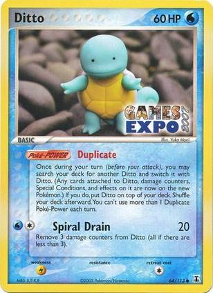 Ditto Squirtle 64 — EX Delta Species Additionals (English Pokémon TCG card)