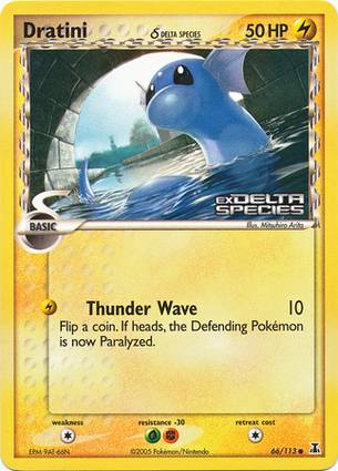 Dratini 66 — EX Delta Species Additionals (English Pokémon TCG card)