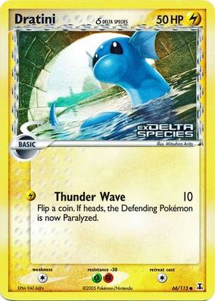 Dratini 66 — EX Delta Species Additionals (English Pokémon TCG card)