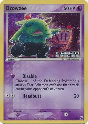 Drowzee 67 — EX Delta Species Additionals (English Pokémon TCG card)