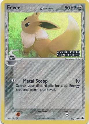 Eevee 68 — EX Delta Species Additionals (English Pokémon TCG card)