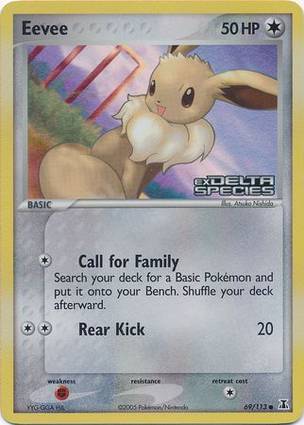 Eevee 69 — EX Delta Species Additionals (English Pokémon TCG card)