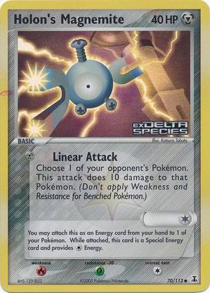 Holon's Magnemite 70 — EX Delta Species Additionals (English Pokémon TCG card)