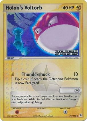 Holon's Voltorb 71 — EX Delta Species Additionals (English Pokémon TCG card)