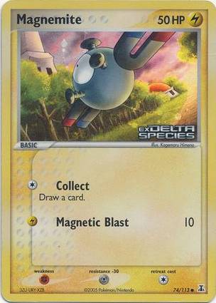 Magnemite 74 — EX Delta Species Additionals (English Pokémon TCG card)