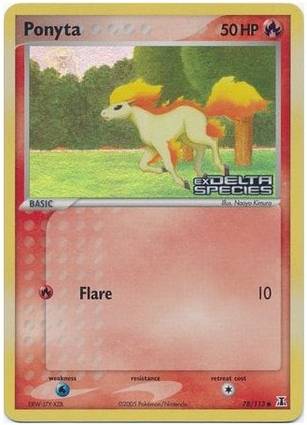 Ponyta 78 — EX Delta Species Additionals (English Pokémon TCG card)