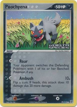 Poochyena 79 — EX Delta Species Additionals (English Pokémon TCG card)