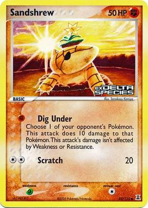 Sandshrew 82 — EX Delta Species Additionals (English Pokémon TCG card)