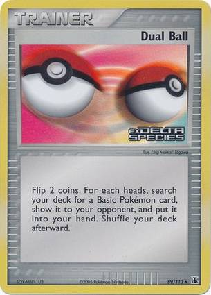 Dual Ball 89 — EX Delta Species Additionals (English Pokémon TCG card)