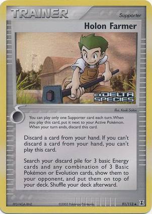 Holon Farmer 91 — EX Delta Species Additionals (English Pokémon TCG card)