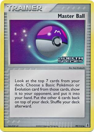 Master Ball 99 — EX Delta Species Additionals (English Pokémon TCG card)
