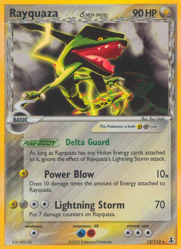 Rayquaza 013/114 — EX Delta Species (English Pokémon TCG card)
