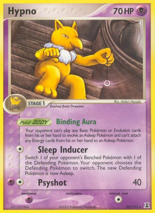 Hypno 023/114 — EX Delta Species (English Pokémon TCG card)