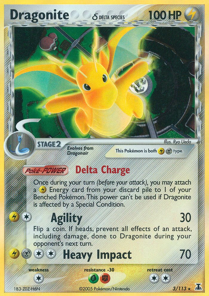 Dragonite 003/114 — EX Delta Species (English Pokémon TCG card)