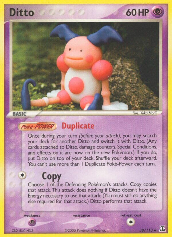 Ditto 038/114 — EX Delta Species (English Pokémon TCG card)