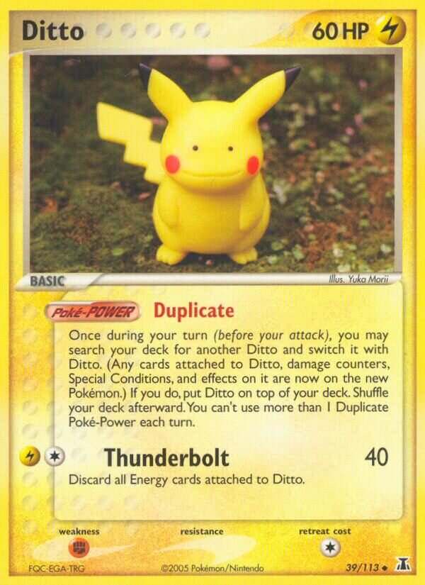 Ditto 039/114 — EX Delta Species (English Pokémon TCG card)