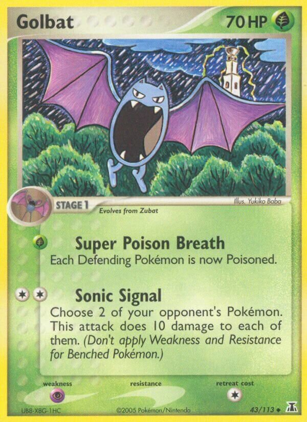 Golbat 043/114 — EX Delta Species (English Pokémon TCG card)