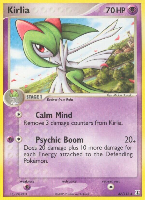 Kirlia 047/114 — EX Delta Species (English Pokémon TCG card)