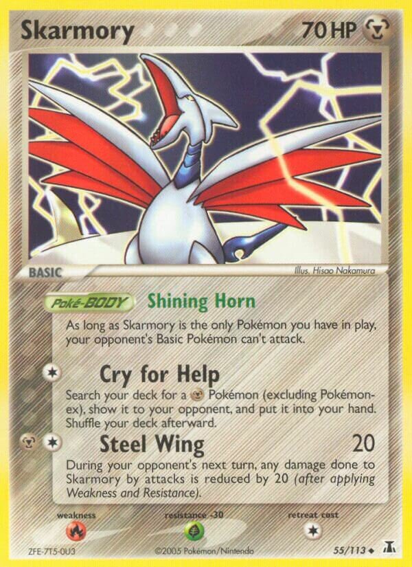 Skarmory 055/114 — EX Delta Species (English Pokémon TCG card)