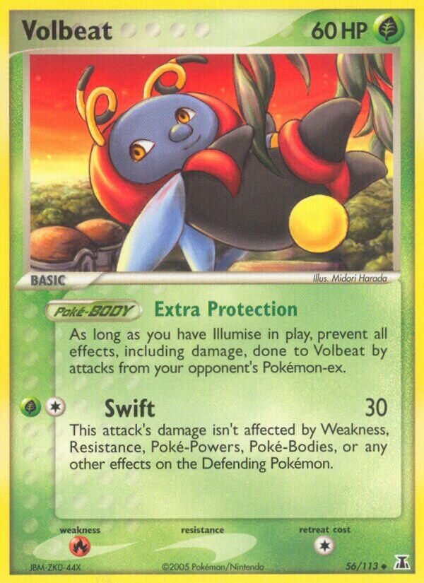 Volbeat 056/114 — EX Delta Species (English Pokémon TCG card)