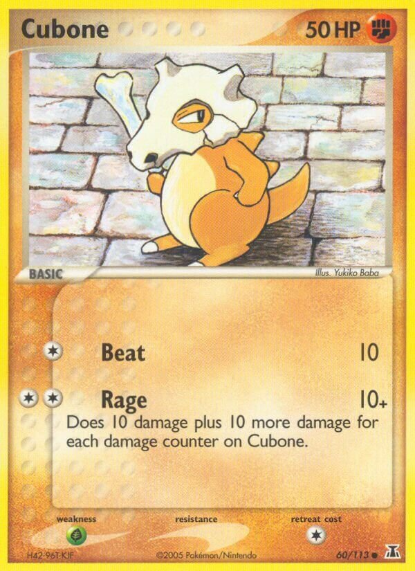 Cubone 060/114 — EX Delta Species (English Pokémon TCG card)