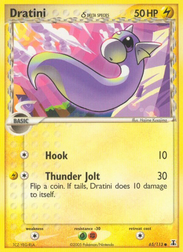Dratini 065/114 — EX Delta Species (English Pokémon TCG card)