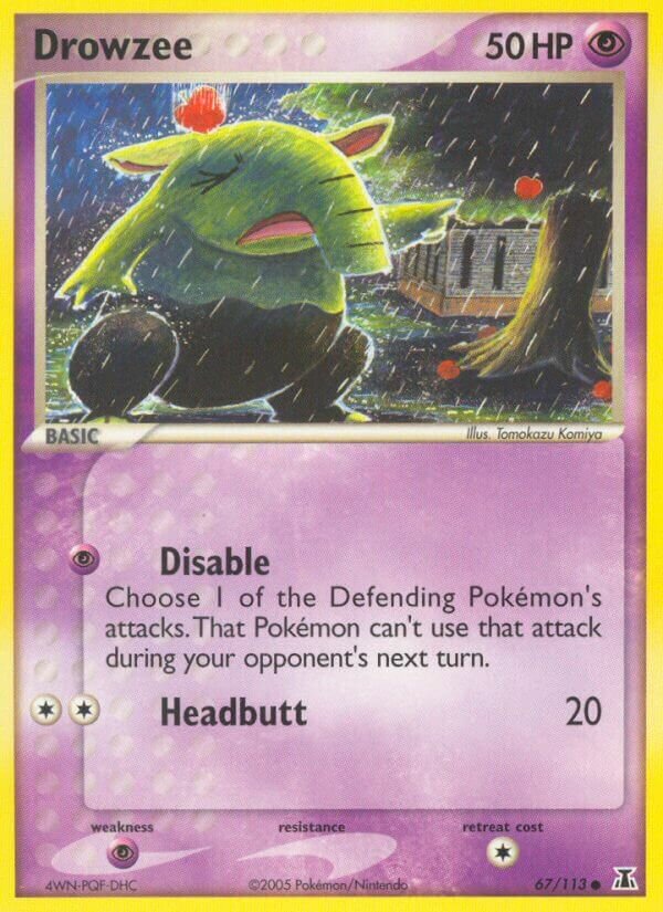 Drowzee 067/114 — EX Delta Species (English Pokémon TCG card)
