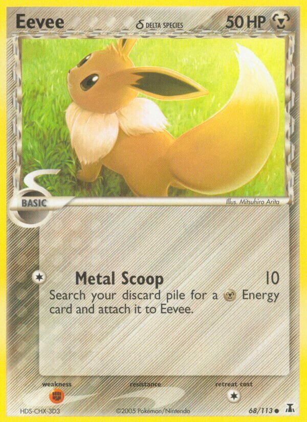 Eevee 068/114 — EX Delta Species (English Pokémon TCG card)