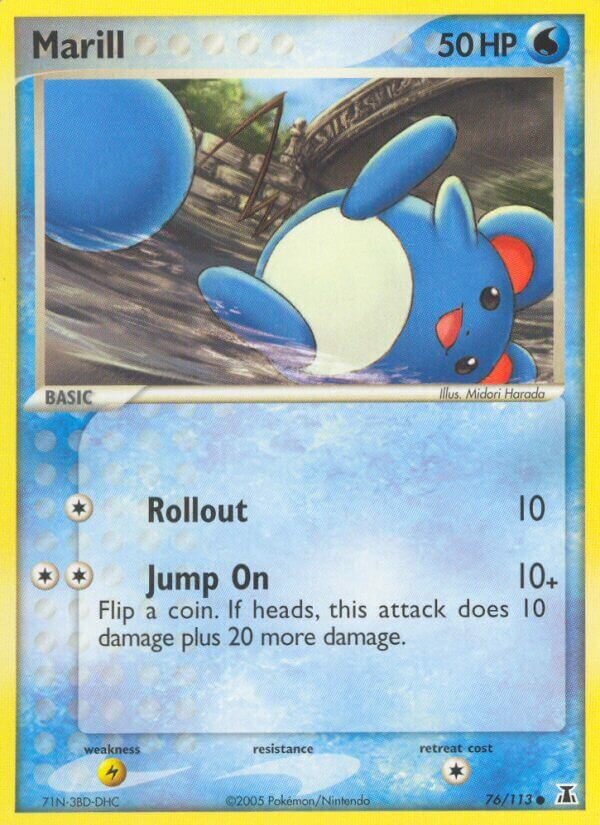 Marill 076/114 — EX Delta Species (English Pokémon TCG card)