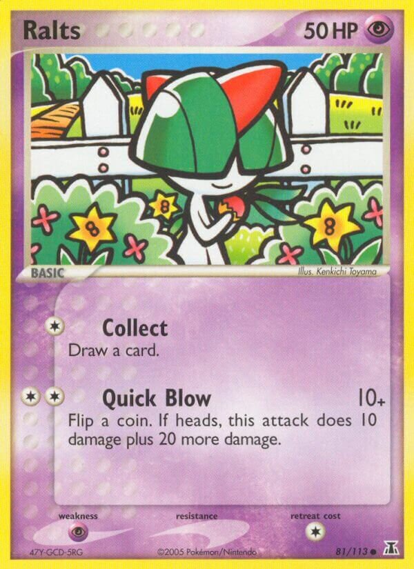 Ralts 081/114 — EX Delta Species (English Pokémon TCG card)