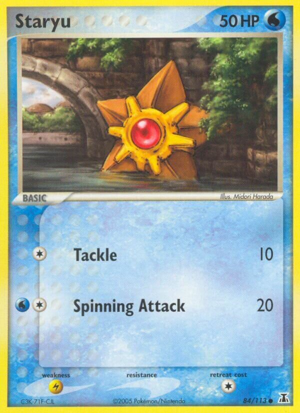 Staryu 084/114 — EX Delta Species (English Pokémon TCG card)