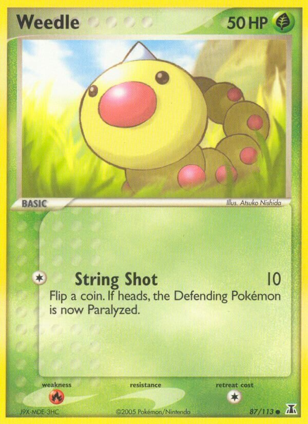 Weedle 087/114 — EX Delta Species (English Pokémon TCG card)