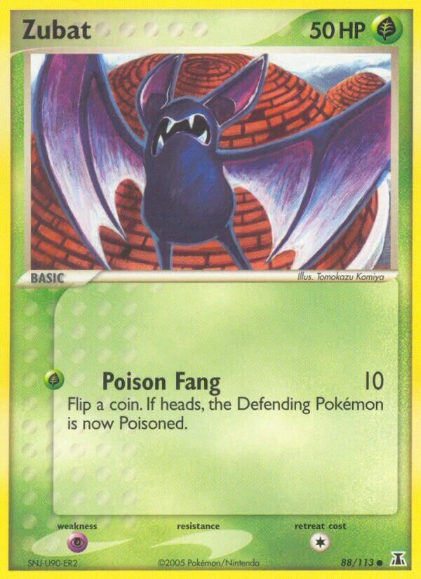 Zubat 088/114 — EX Delta Species (English Pokémon TCG card)