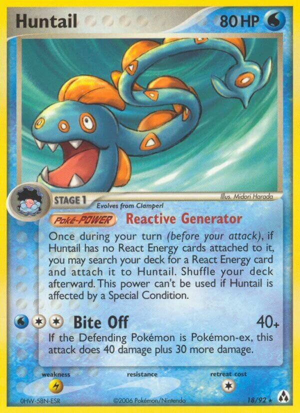 Huntail 018/93 — EX Legend Maker (English Pokémon TCG card)