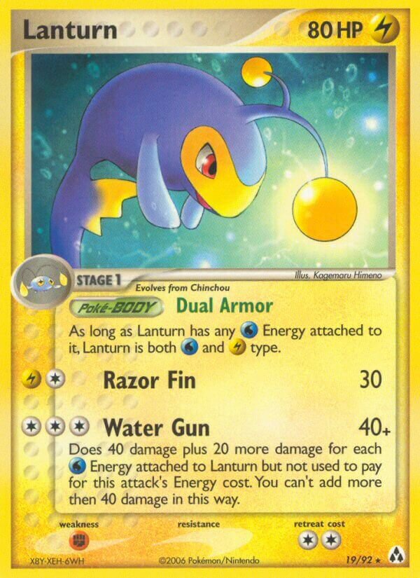 Lanturn 019/93 — EX Legend Maker (English Pokémon TCG card)