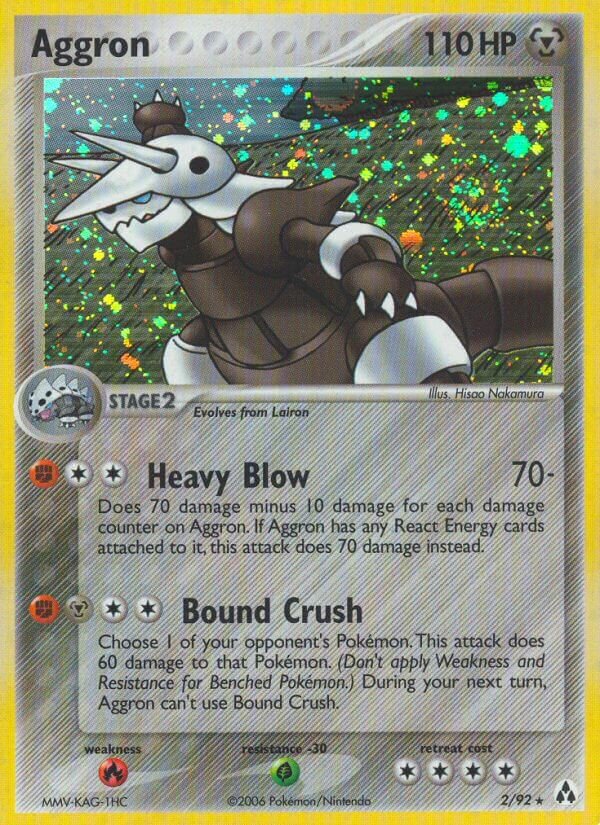Aggron 002/93 — EX Legend Maker (English Pokémon TCG card)