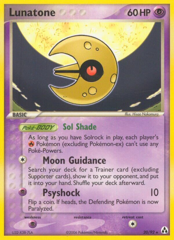 Lunatone 020/93 — EX Legend Maker (English Pokémon TCG card)