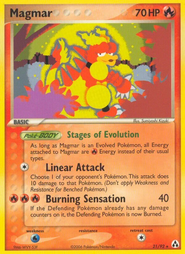 Magmar 021/93 — EX Legend Maker (English Pokémon TCG card)